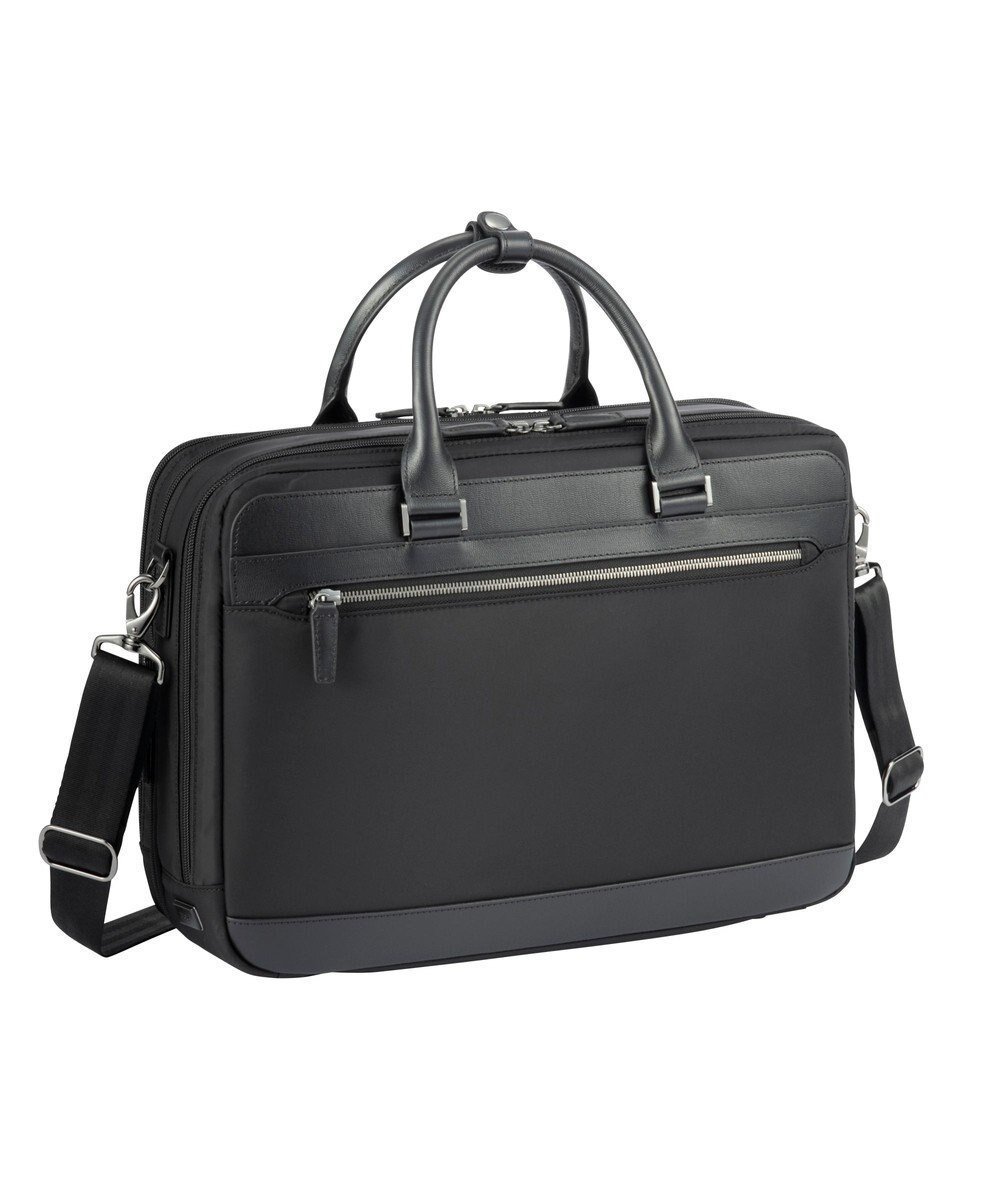【エース バッグズ アンド ラゲッジ/ACE BAGS & LUGGAGE / MEN】のace. ヴァシリアス ビジネスバッグ B4サイズ 14インチPC収納 17752 エース インテリア・キッズ・メンズ・レディースファッション・服の通販 founy(ファニー) 　ファッション　Fashion　メンズファッション　Fashion for Men　バッグ　Bags　傘　Umbrella, Parasol　シンプル　Simple, Minimal　スーツ　Suit, Formalwear　セットアップ　Set-Up, Coordinated Outfit　ポケット　Pocket, Pocket Detail　メンズ　Men's, Menswear　リュック　Backpack, Rucksack　再入荷　Restock / Back in Stock　スーツケース キャリーケース　Suitcase / Carry Case　エレガント 上品　Elegant　ビジネス 仕事 通勤　Business / Work / Commuting　ブラック×ブラック|ID: prp329100004670730 ipo3291000000033767100