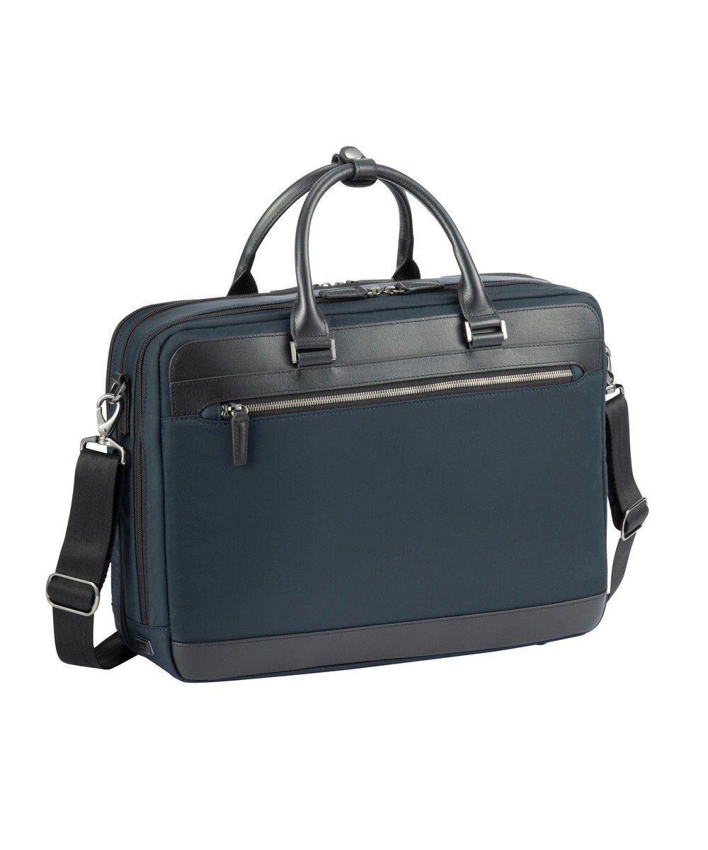 【エース バッグズ アンド ラゲッジ/ACE BAGS & LUGGAGE / MEN】のace. ヴァシリアス ビジネスバッグ B4サイズ 15.6インチPC収納 17753 エース インテリア・キッズ・メンズ・レディースファッション・服の通販 founy(ファニー) 　ファッション　Fashion　メンズファッション　Fashion for Men　バッグ　Bags　傘　Umbrella, Parasol　シンプル　Simple, Minimal　スーツ　Suit, Formalwear　セットアップ　Set-Up, Coordinated Outfit　ポケット　Pocket, Pocket Detail　メンズ　Men's, Menswear　リュック　Backpack, Rucksack　再入荷　Restock / Back in Stock　スーツケース キャリーケース　Suitcase / Carry Case　エレガント 上品　Elegant　ビジネス 仕事 通勤　Business / Work / Commuting　ネイビー×ブラック|ID: prp329100004670731 ipo3291000000033767104