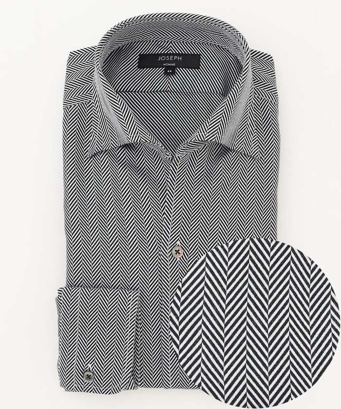 【ジョゼフ オム/JOSEPH HOMME / MEN】の【洗える】ツイルへリンボンクレイジー ドレスシャツ インテリア・キッズ・メンズ・レディースファッション・服の通販 founy(ファニー) https://founy.com/ ファッション Fashion メンズファッション Fashion for Men トップス・カットソー Cut & Sew Tops メンズシャツ Shirts おすすめ Recommended / Our Picks インド Indian Textile エレガント 上品 Elegant ツイル Twist, Twisted Detail ドレス Dress, One-Piece ブロッキング Color Blocking, Panel Design 夏 Summer S/S・春夏 SS, Spring/Summer, Warm Season 洗える Machine Washable A/W・秋冬 Autumn/Winter |ID: prp329100004670743 ipo3291000000034309856