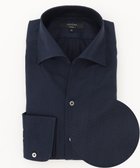 【ジョゼフ オム/JOSEPH HOMME / MEN】の【洗える】ツイルへリンボンクレイジー ドレスシャツ ネイビー系|ID: prp329100004670743 ipo3291000000034309859