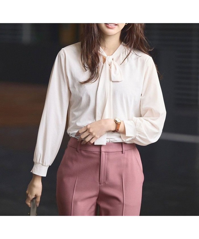 【エニィ スィス/any SiS】の【前後着用可能】シアー2WAYボウタイ プルオーバー インテリア・キッズ・メンズ・レディースファッション・服の通販 founy(ファニー) https://founy.com/ ファッション Fashion レディースファッション Fashion for Women トップス・カットソー Cut & Sew Tops シャツ・ブラウス・オフィスカジュアル Elegant Blouses & Button-Ups カジュアルプルオーバー・ニットトップス Pullovers & Knit Tops / Casual Pullovers おすすめ Recommended / Our Picks インナー Innerwear カーディガン Cardigan, Knitwear シアー Sheer, See-Through スタンド Stand Collar, Upright Stand エレガント 上品 Elegant A/W・秋冬 Autumn/Winter |ID: prp329100004670763 ipo3291000000034298132