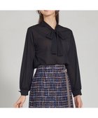 【エニィ スィス/any SiS】の【前後着用可能】シアー2WAYボウタイ プルオーバー ブラック|ID: prp329100004670763 ipo3291000000034298135