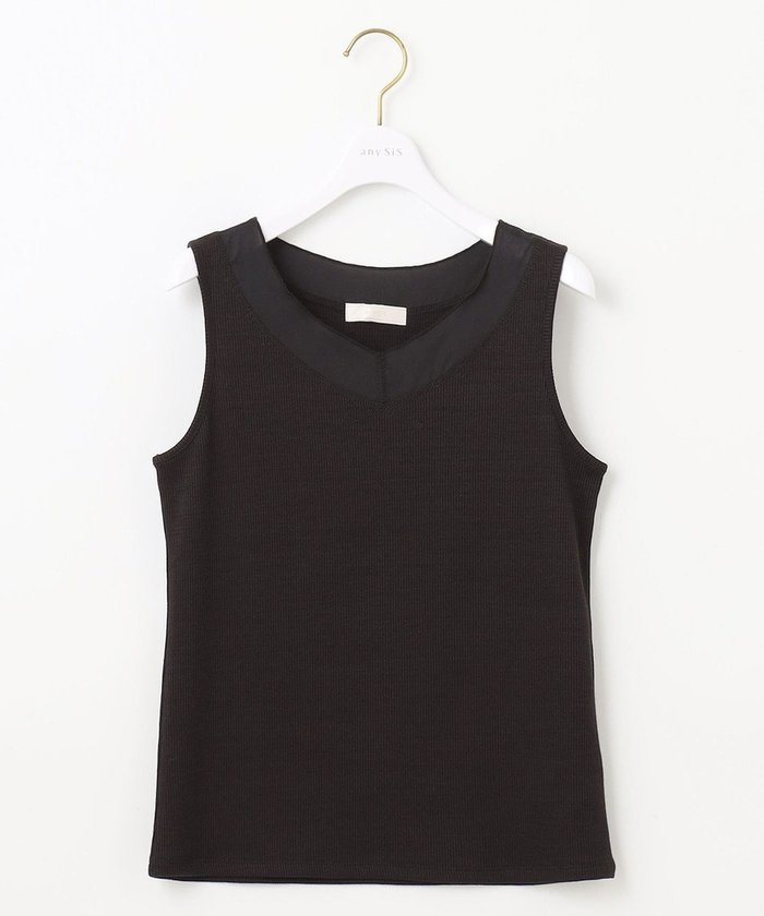 【エニィ スィス/any SiS】のシアーコンビテレコ タンクトップ インテリア・キッズ・メンズ・レディースファッション・服の通販 founy(ファニー) https://founy.com/ ファッション Fashion レディースファッション Fashion for Women トップス・カットソー Cut & Sew Tops おすすめ Recommended / Our Picks カットソー Cut and Sewn Top コンビ Combo, Combination Style シアー Sheer, See-Through ストレッチ Stretch, Stretchy Fabric タンク Tank Top, Sleeveless Top ダウン Down, Puffer フィット Fit, Slim Fit エレガント 上品 Elegant 夏 Summer 春 Spring S/S・春夏 SS, Spring/Summer, Warm Season |ID: prp329100004670764 ipo3291000000034269850