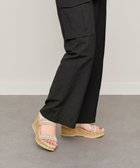 【インター ショシュール/INTER-CHAUSSURES】の【ITALIAN SHOEMAKERS】ラインストーンリボン厚底サンダル ベージュ|ID: prp329100004670769 ipo3291000000033767231