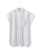 【ジェイプレスヨークストリート/J.PRESS YORK STREET】の【WOMEN】キャップスリーブ マルチストライプブラウス グレー系1|ID: prp329100004670776 ipo3291000000033767254