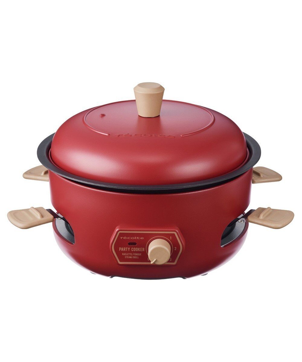 【ヤマト テーブル&キッチン/YAMATO Table & Kitchen】の【レコルト】パーティークッカー レッド RRF-3(R) 人気、トレンドファッション・服の通販 founy(ファニー) ファッション Fashion レディースファッション Fashion for Women プレート Plate, Dish other-1|ID: prp329100004670809 ipo3291000000034277492