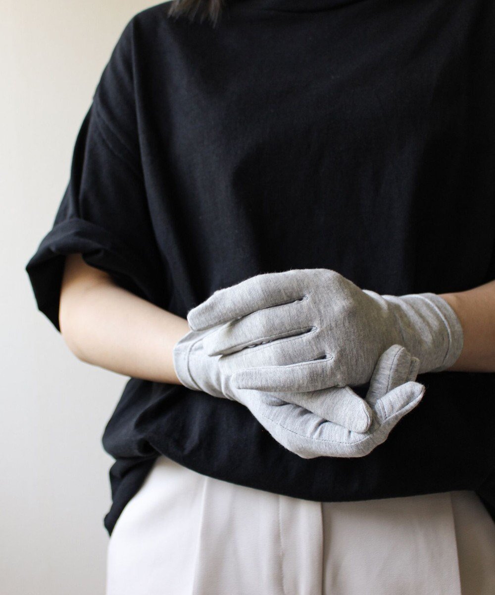 【オルクベット/ORuKuBET】のororganic - celeste【 抗菌防臭・UVカット・日本製・タッチパネル対応・オーガニックコットン 】 インテリア・キッズ・メンズ・レディースファッション・服の通販 founy(ファニー) 　ファッション　Fashion　レディースファッション　Fashion for Women　手袋　Gloves & Mittens　おすすめ　Recommended / Our Picks　スマート　Smart, Elegant　スリット　Slit, Slit Detail　フィット　Fit, Slim Fit　ベーシック　Basic, Essential　夏　Summer　抗菌　Antibacterial, Bacteria-Resistant　日本製　Made In Japan　S/S・春夏　SS, Spring/Summer, Warm Season　A/W・秋冬　Autumn/Winter　グレー|ID: prp329100004670826 ipo3291000000036085004