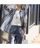 【ジェイ プレス/J.PRESS】の【洗える】SHEER dobby ストライプ シャツカラー ブラウス ネイビー系1|ID: prp329100004670857 ipo3291000000033767501