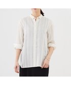 【ジェイ プレス/J.PRESS】の【洗える】SHEER dobby ストライプ シャツカラー ブラウス アイボリー系1|ID: prp329100004670857 ipo3291000000033767502