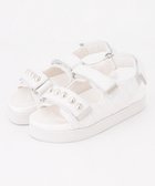 【フェルゥ/Feroux】のパールポイントツイード/キルティング サンダル ホワイト系9|ID: prp329100004670867 ipo3291000000034308890