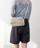 【インター ショシュール/INTER-CHAUSSURES】の【Christian Villa】異素材コンビショルダーバッグ ライトグレーコンビ|ID: prp329100004670873 ipo3291000000033767561