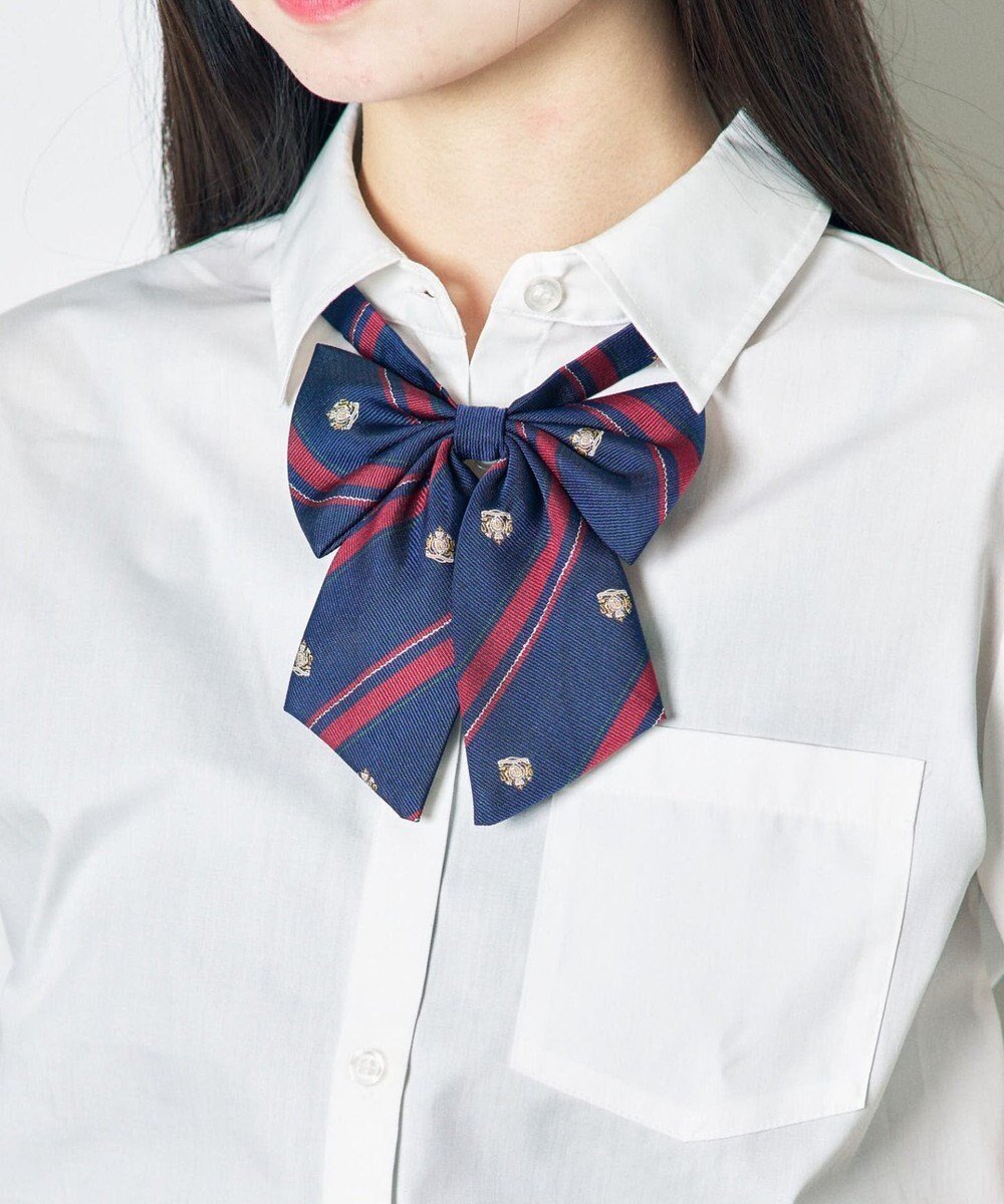 【ウィゴー/WEGO】の【SCHOOLITEM】エンブレム柄スクールリボン インテリア・キッズ・メンズ・レディースファッション・服の通販 founy(ファニー) 　ファッション　Fashion　レディースファッション　Fashion for Women　スーツ　Business Suits & Workwear　おすすめ　Recommended / Our Picks　スーツ　Suit, Formalwear　セレモニー　Ceremony　リボン　Ribbon, Bow　入学式　Entrance Ceremony　卒業式　Graduation Ceremony　ネイビー|ID: prp329100004670877 ipo3291000000033767570