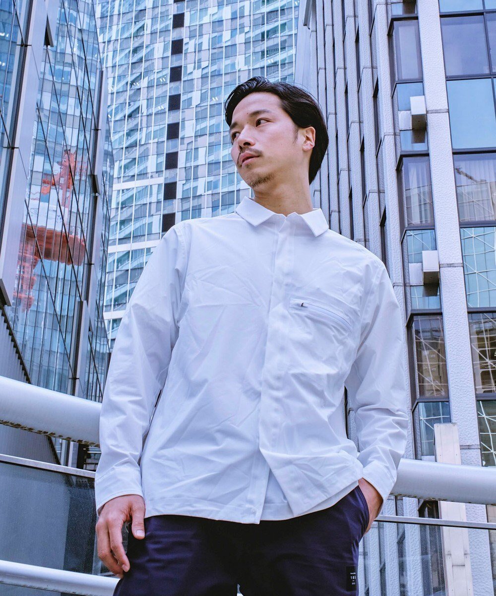 【ファクション/FACTION】の【ユニセックス/防水・撥水・透湿/軽量/洗える】SHIGURE シャツジャケット インテリア・キッズ・メンズ・レディースファッション・服の通販 founy(ファニー) 　ファッション　Fashion　レディースファッション　Fashion for Women　アウター　Coat / Outerwear Collection　レディースジャケット・軽アウター　Jackets　アウトドア　Outdoor Clothing　洗える　Machine Washable　軽量　Lightweight, Ultra Light　ジャケット　Jacket, Outerwear　ストレッチ　Stretch, Stretchy Fabric　フロント　Front, Front Design　ポケット　Pocket, Pocket Detail　A/W・秋冬　Autumn/Winter　S/S・春夏　SS, Spring/Summer, Warm Season　夏　Summer　OFFWHITE|ID: prp329100004670886 ipo3291000000033767632