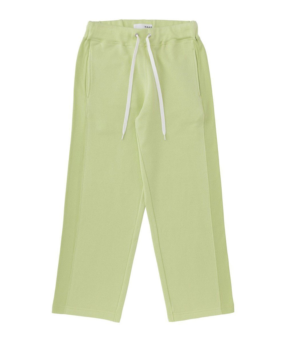 【ハーグ/HAAG】の【スマイルコットン使用/肌に優しい】SIDE RIB SWEAT PANTS スウェットパンツ インテリア・キッズ・メンズ・レディースファッション・服の通販 founy(ファニー) ファッション Fashion レディースファッション Fashion for Women パンツ Pants & Trousers カットソー Cut and Sewn Top 吸水 Absorbent, Quick-Dry シューズ Shoes, Footwear ストレート Straight, Straight Cut スピンドル Spindle, Drawcord タンブラー Tumbler, Travel Mug フィット Fit, Slim Fit レギュラー Regular, Standard Fit A/W・秋冬 Autumn/Winter S/S・春夏 SS, Spring/Summer, Warm Season おすすめ Recommended / Our Picks 夏 Summer ライム|ID: prp329100004670888 ipo3291000000034278334