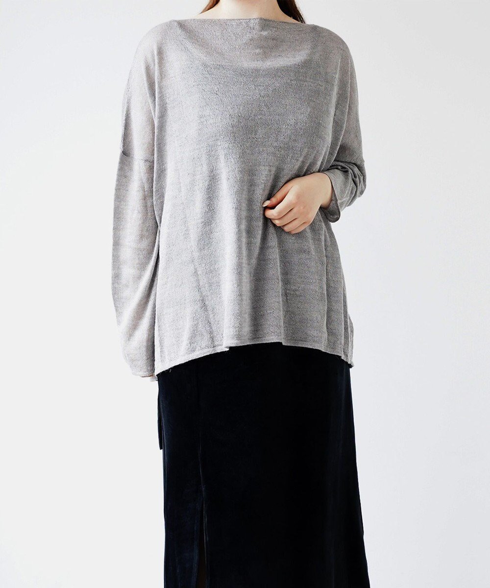 【トック/TOQUE】の〈大草直子さんアドバイザー〉【洗える/天然素材】アルパカシルクニット 長袖 オーバーサイズ インテリア・キッズ・メンズ・レディースファッション・服の通販 founy(ファニー) 　ファッション　Fashion　レディースファッション　Fashion for Women　トップス・カットソー　Cut & Sew Tops　ニット　Knit Tops & Sweaters　春　Spring　洗える　Machine Washable　ショルダー　Shoulder, Shoulder Strap　シルク　Silk, 100% Silk　セーター　Sweater, Knitwear　ドロップ　Drop Shoulder, Dropped Style　長袖　Long Sleeve, Full Sleeve　ベビー　Baby, Babywear　S/S・春夏　SS, Spring/Summer, Warm Season　夏　Summer　グレー|ID: prp329100004670894 ipo3291000000033767660