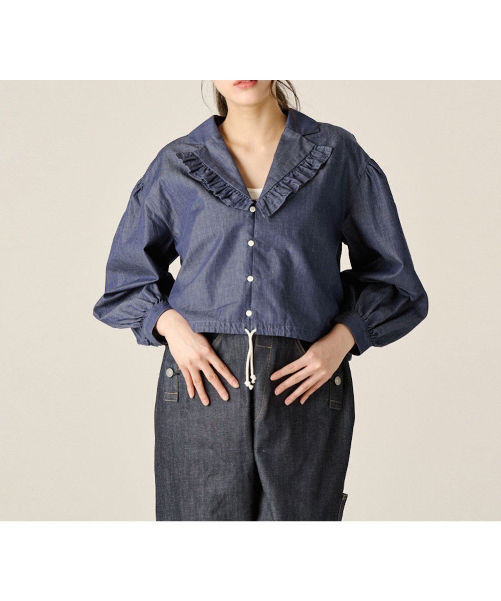 【リポトレンタアンニ/Ripo trenta anni】の【洗える】DISPENSER SHORT SH デニムシャツ 人気、トレンドファッション・服の通販 founy(ファニー) 　ファッション　Fashion　レディースファッション　Fashion for Women　トップス・カットソー　Cut & Sew Tops　シャツ・ブラウス・オフィスカジュアル　Elegant Blouses & Button-Ups　春　Spring　洗える　Machine Washable　ショルダー　Shoulder, Shoulder Strap　ショート　Short, Short Length　デニム　Denim, Jeans Material　トレンド　Trend, Trending Now　ルーズ　Loose, Oversized　ワイド　Wide, Wide Fit　A/W・秋冬　Autumn/Winter　S/S・春夏　SS, Spring/Summer, Warm Season　おすすめ　Recommended / Our Picks　夏　Summer　 other-1|ID: prp329100004670917 ipo3291000000033767733