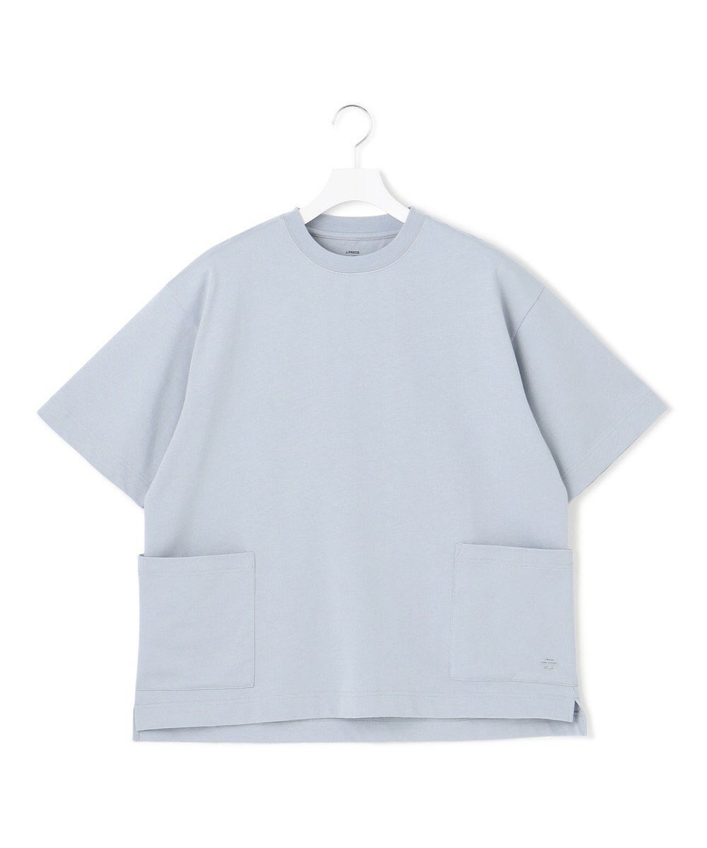 【ジェイプレスヨークストリート/J.PRESS YORK STREET】の【UNISEX】腰ポケットTシャツ インテリア・キッズ・メンズ・レディースファッション・服の通販 founy(ファニー) 　ファッション　Fashion　レディースファッション　Fashion for Women　トップス・カットソー　Cut & Sew Tops　シャツ・ブラウス・オフィスカジュアル　Elegant Blouses & Button-Ups　ロングTシャツ・Tシャツ　Longline T-Shirts & Tees　カットソー・ベーシックTシャツ　Cut-and-Sewn Tops / Stretch Tees & Basics　ユニセックス　Unisex, Genderless　カットソー　Cut and Sewn Top　プリント　Print, Printed Pattern　ポケット　Pocket, Pocket Detail　ワンポイント　One Point, Statement Accent　夏　Summer　春　Spring　S/S・春夏　SS, Spring/Summer, Warm Season　ブルー系|ID: prp329100004670961 ipo3291000000033767910