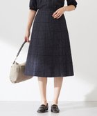 【ジェイ プレス/J.PRESS】の【洗える】ブロックドットプリント フレアー スカート ネイビー系5|ID: prp329100004670967 ipo3291000000034279160