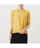 【ジェイ プレス/J.PRESS】の【洗える】COTTON LINEN Vネック ニット マリーゴールド系|ID: prp329100004670969 ipo3291000000034279187