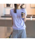 【ジェイ プレス/J.PRESS】の【洗える】レーヨンエリートストレッチ フレンチスリーブ ニット ラベンダー系|ID: prp329100004670978 ipo3291000000034279274