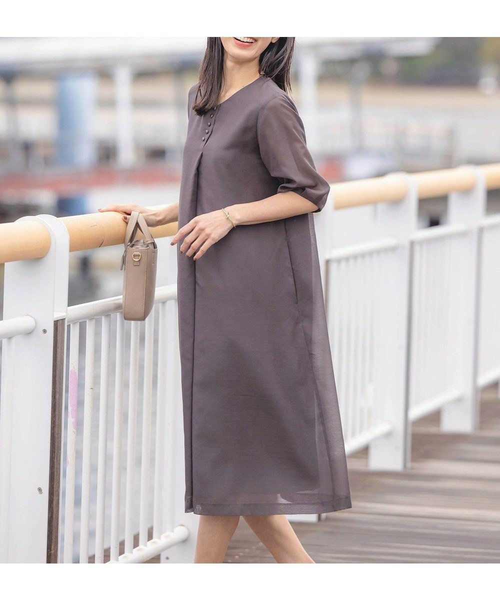 【ジェイ プレス/J.PRESS】の【洗える】ブライトスパンボイル ワンピース 人気、トレンドファッション・服の通販 founy(ファニー) 　ファッション　Fashion　レディースファッション　Fashion for Women　ワンピース　Dresses　エアリー　Airy Texture　春　Spring　洗える　Machine Washable　スリーブ　Sleeve, Long Sleeve / Short Sleeve　フェミニン　Feminine, Girly　ブライト　Bright, Shiny　ベーシック　Basic, Essential　ポケット　Pocket, Pocket Detail　リボン　Ribbon, Bow　S/S・春夏　SS, Spring/Summer, Warm Season　夏　Summer　エレガント 上品　Elegant　 other-1|ID: prp329100004670979 ipo3291000000034279288