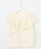 【フェルゥ/Feroux】の【2WAY】フリルコンビ ブラウス アイボリー系|ID: prp329100004670996 ipo3291000000034757530