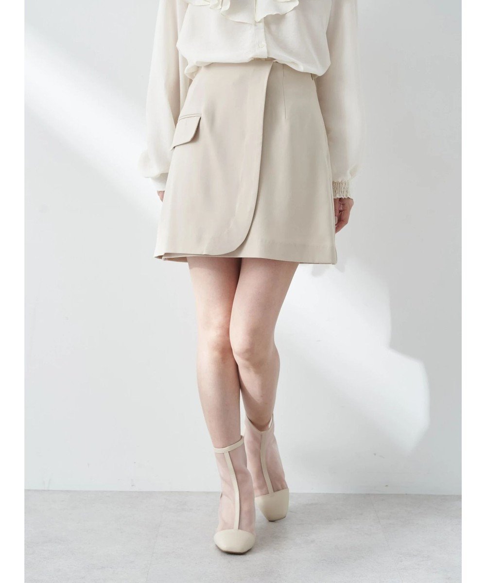 【アースミュージックアンドエコロジー/earth music&ecology】のラップミニスカート インテリア・キッズ・メンズ・レディースファッション・服の通販 founy(ファニー)  ファッション Fashion レディースファッション Fashion for Women スカート Skirts ミニスカート Mini Skirts フィット Fit, Slim Fit フェイク Faux, Fake ポケット Pocket, Pocket Detail ミニスカート Mini Skirt, Short Skirt ラップ Wrap, Wrap Design 台形 A-Line, Trapezoid Shape 夏 Summer 春 Spring S/S・春夏 SS, Spring/Summer, Warm Season Light Beige|ID: prp329100004670999 ipo3291000000034277807