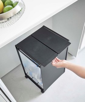 【タワー/tower】の蓋付き目隠し分別ダストワゴン タワー 2分別 ブラック 人気、トレンドファッション・服の通販 founy(ファニー) ファッション Fashion レディースファッション Fashion for Women スタイリッシュ Stylish, Fashionable |ID:prp329100004671028