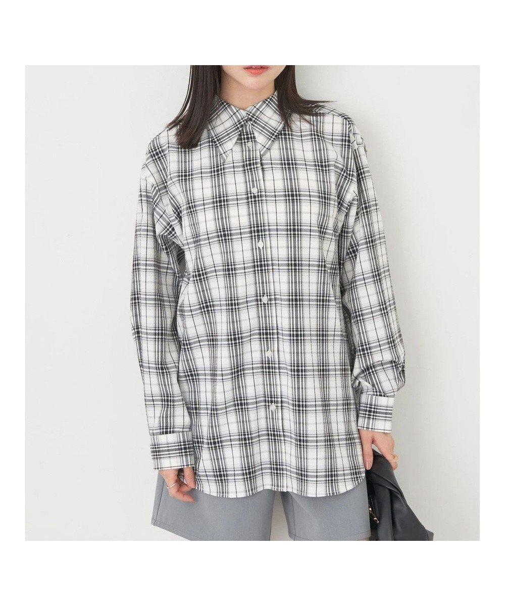 【アースミュージックアンドエコロジー/earth music&ecology】の2wayオーバーシャツ インテリア・キッズ・メンズ・レディースファッション・服の通販 founy(ファニー) 　ファッション　Fashion　レディースファッション　Fashion for Women　トップス・カットソー　Cut & Sew Tops　シャツ・ブラウス・オフィスカジュアル　Elegant Blouses & Button-Ups　ベーシック　Basic, Essential　ポケット　Pocket, Pocket Detail　ラップ　Wrap, Wrap Design　夏　Summer　春　Spring　S/S・春夏　SS, Spring/Summer, Warm Season　Check|ID: prp329100004671043 ipo3291000000033768171