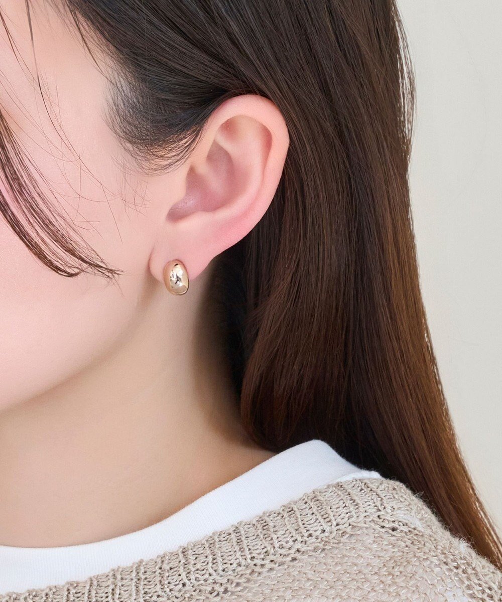 【フィービィー/phoebe】の【金属アレルギー対応】オーバルフープスナップイヤリング シャンパンゴールド 人気、トレンドファッション・服の通販 founy(ファニー) 　ファッション　Fashion　レディースファッション　Fashion for Women　ジュエリー　Jewelry　ファッションリング　Fashion Rings　イヤリング・フープ・ドロップタイプ　Hoop, Drop & Clip Earrings　アクセサリー　Fashion Accessories　イヤリング　Earrings　シルバー　Silver, Metallic Silver　トレンド　Trend, Trending Now　ベーシック　Basic, Essential　エレガント 上品　Elegant　 other-1|ID: prp329100004671048 ipo3291000000035675868