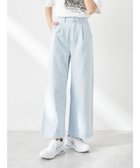 【アースミュージックアンドエコロジー/earth music&ecology】のワンタックデザイン製品染めカラーパンツ Light Blue|ID: prp329100004671050 ipo3291000000033768203