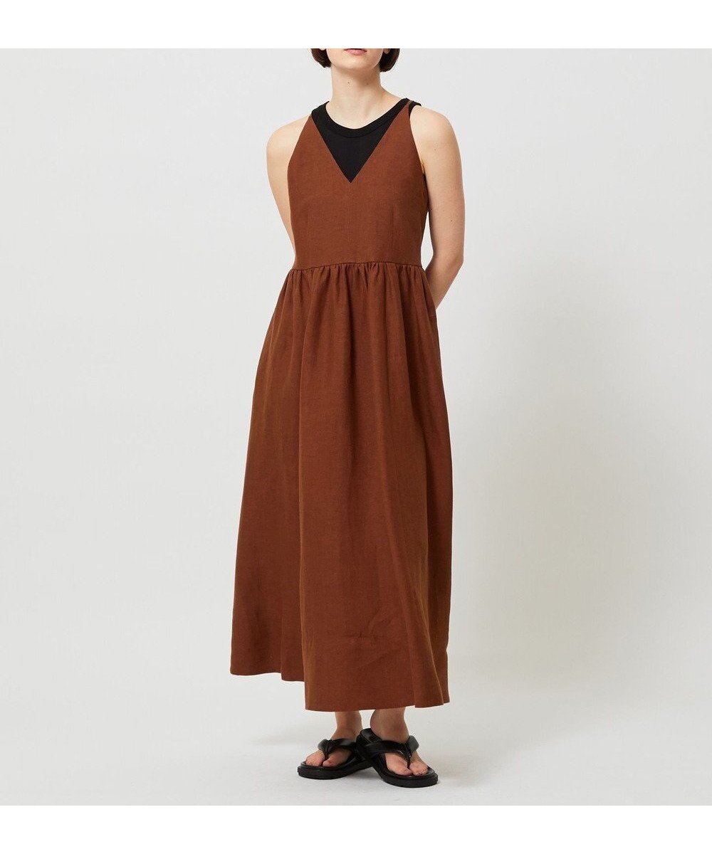 【ベイジ,/BEIGE,】の【リンネル 7月号掲載】BASILE / マキシドレス インテリア・キッズ・メンズ・レディースファッション・服の通販 founy(ファニー) 　雑誌掲載アイテム　Magazine Picks & Fashion Features　ファッション雑誌　Fashion Magazines　Liniere　リンネル　ファッション　Fashion　レディースファッション　Fashion for Women　ワンピース　Dresses　フォーマル・パーティードレス・結婚式用ドレス　Elegant & Casual Dresses　7月号　July Issue　タンク　Tank Top, Sleeveless Top　ドレス　Dress, One-Piece　ヘムライン　Hemline, Bottom Cut　マキシ　Maxi, Full Length　夏　Summer　旅行　Travel　春　Spring　S/S・春夏　SS, Spring/Summer, Warm Season　洗える　Machine Washable　雑誌　Magazine, Fashion Magazine　Brown|ID: prp329100004671076 ipo3291000000033768303