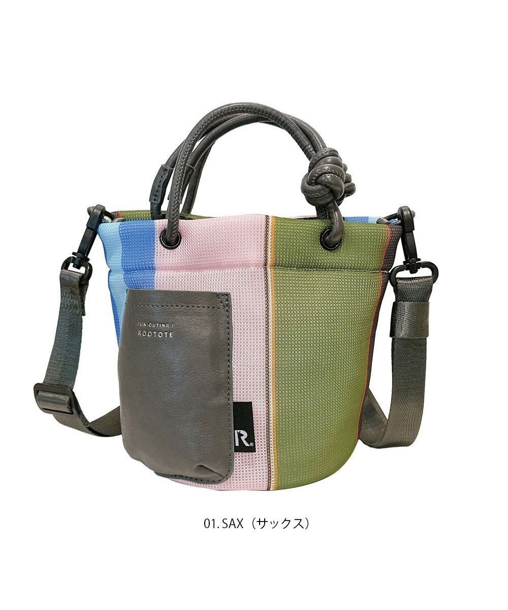 【ルートート/ROOTOTE】の1161【手洗い可能】SC.ベビールー.ウエッファ.ストライプ-A インテリア・キッズ・メンズ・レディースファッション・服の通販 founy(ファニー) 　ファッション　Fashion　レディースファッション　Fashion for Women　カメラ　Camera Accessories　カラフル　Colorful Design　コンパクト　Compact, Small Size　ショルダー　Shoulder, Shoulder Strap　ストライプ　Stripe, Striped Pattern　ドット　Polka Dot, Dot Pattern　フェイクレザー　Faux Leather, PU Leather　ベビー　Baby, Babywear　ポケット　Pocket, Pocket Detail　ポーチ　Pouch, Small Case　ランダム　Random, Irregular　おすすめ　Recommended / Our Picks　新作・新入荷　New Arrivals / New In　01:サックス|ID: prp329100004671081 ipo3291000000034278615