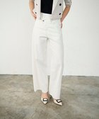 【グレース コンチネンタル/GRACE CONTINENTAL】のラップデニムパンツ ホワイト|ID: prp329100004671092 ipo3291000000034278748