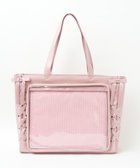 【ウィゴー/WEGO】の【痛バ&推し活グッズ】レースアップフレーム痛バッグL ピンク|ID: prp329100004671098 ipo3291000000034411073