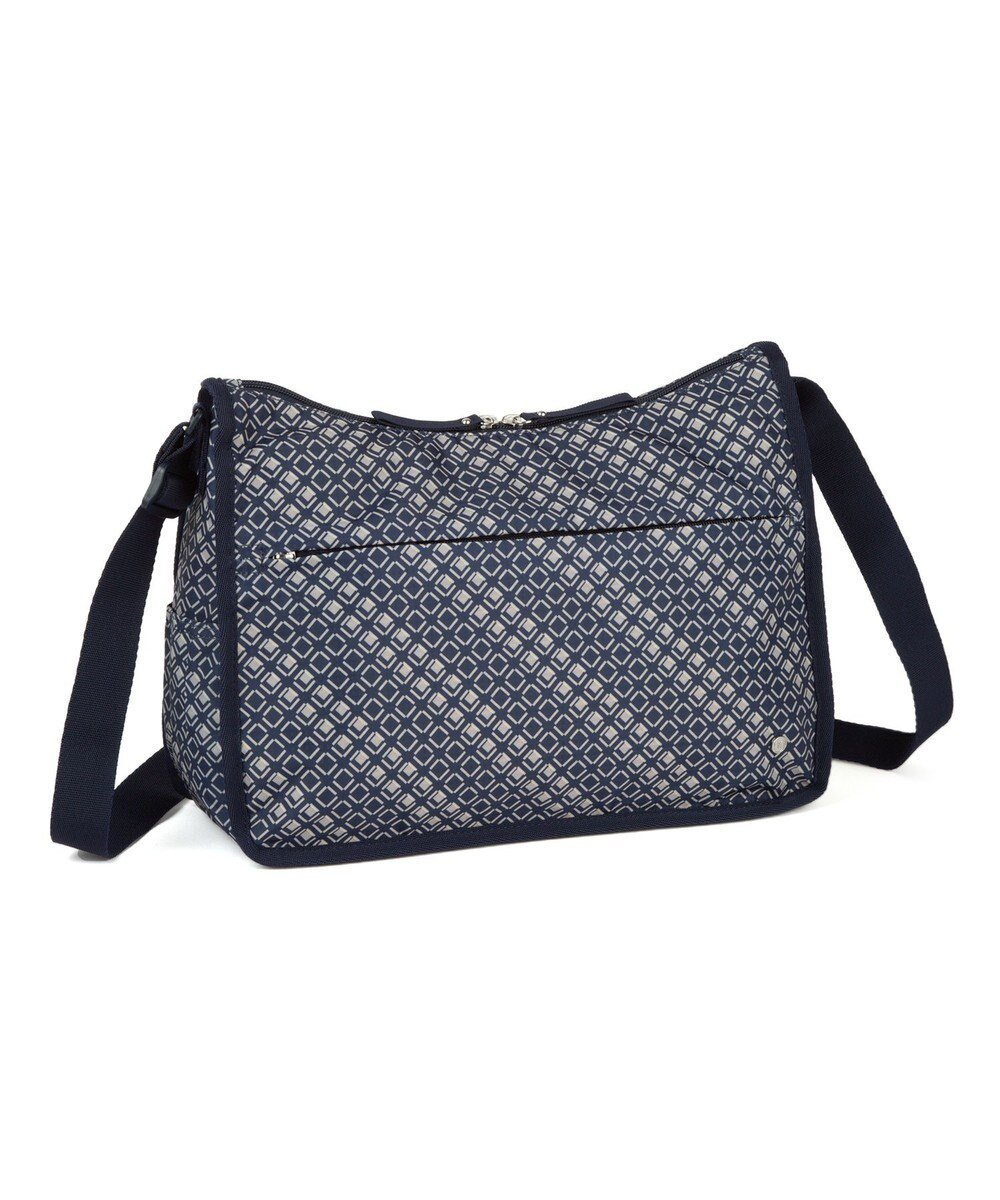 【エースバッグズアンドラゲッジ/ACE BAGS & LUGGAGE】のhiromichi nakano フェズリ ショルダーバッグ 17522 ヒロミチナカノ インテリア・キッズ・メンズ・レディースファッション・服の通販 founy(ファニー) ファッション Fashion レディースファッション Fashion for Women 軽量 Lightweight, Ultra Light シンプル Simple, Minimal ストライプ Stripe, Striped Pattern スリム Slim, Slim Fit ドット Polka Dot, Dot Pattern 定番 Standard, Basic Item フラワー Flower, Floral プリント Print, Printed Pattern ポケット Pocket, Pocket Detail 旅行 Travel ネイビー(ジオメトリック)|ID: prp329100004671112 ipo3291000000034280118