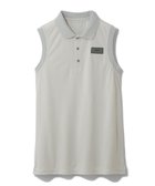 【ゼロハリバートン/ZERO HALLIBURTON】のメランジ ボーダー ポロノースリーブ 82836 W4S4b レディースゴルフ シルバーグレー杢|ID: prp329100004671120 ipo3291000000033768484