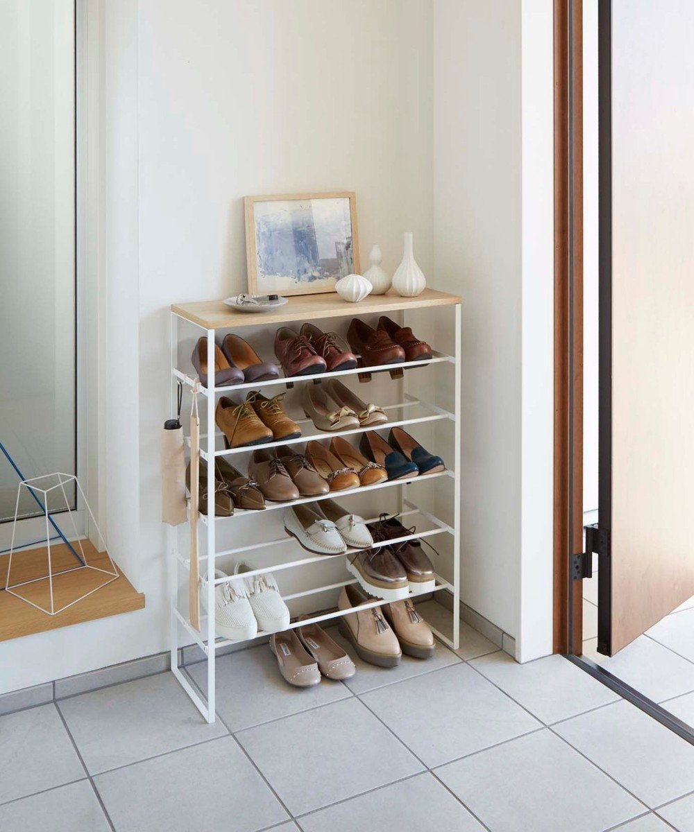 【タワー/tower】の天板付きシューズラック タワー 6段 ホワイト 人気、トレンドファッション・服の通販 founy(ファニー) 　ファッション　Fashion　レディースファッション　Fashion for Women　シューズ　Shoes, Footwear　傘　Umbrella, Parasol　 other-1|ID: prp329100004671126 ipo3291000000034280256