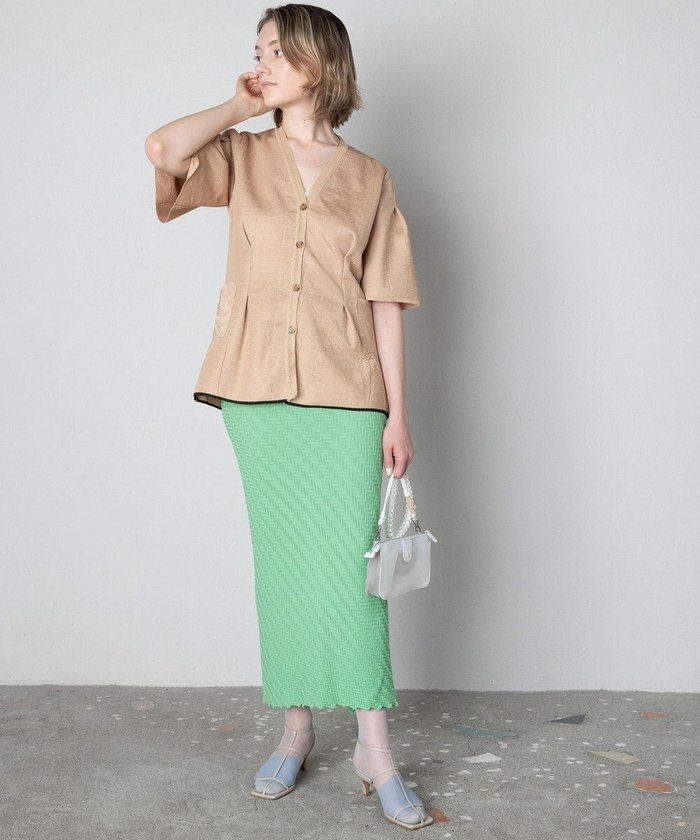 【トリコテ/Tricote】のジグザグスカート インテリア・キッズ・メンズ・レディースファッション・服の通販 founy(ファニー) https://founy.com/ ファッション Fashion レディースファッション Fashion for Women スカート Skirts エレガント 上品 Elegant キュプラ Cupro, Eco Fabric シンプル Simple, Minimal タンブラー Tumbler, Travel Mug ビビッド Vivid, Bright Tone 夏 Summer 春 Spring S/S・春夏 SS, Spring/Summer, Warm Season |ID: prp329100004671218 ipo3291000000034280698