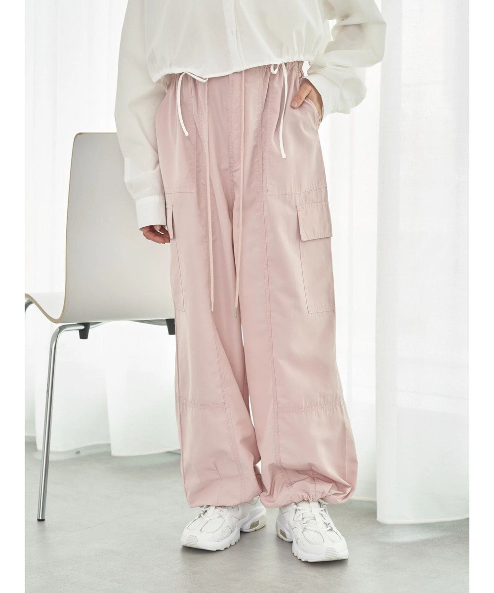 【アースミュージックアンドエコロジー/earth music&ecology】のカーゴパンツ インテリア・キッズ・メンズ・レディースファッション・服の通販 founy(ファニー) 　ファッション　Fashion　レディースファッション　Fashion for Women　パンツ　Pants & Trousers　カーゴパンツ　Cargo Pants, Utility Pants　ドローストリング　Drawstring, Pull Cord　フィット　Fit, Slim Fit　ポケット　Pocket, Pocket Detail　夏　Summer　春　Spring　S/S・春夏　SS, Spring/Summer, Warm Season　Pink|ID: prp329100004671220 ipo3291000000033768995