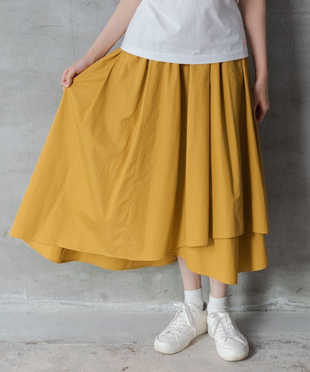 【ポルス/POLS】の【洗える】アシンメトリースカート インテリア・キッズ・メンズ・レディースファッション・服の通販 founy(ファニー) 　ファッション　Fashion　レディースファッション　Fashion for Women　スカート　Skirts　洗える　Machine Washable　コルセット　Corset, Bustier　スリット　Slit, Slit Detail　ファブリック　Fabric, Textile　ランダム　Random, Irregular　ロング　Long, Long-Length　A/W・秋冬　Autumn/Winter　S/S・春夏　SS, Spring/Summer, Warm Season　おすすめ　Recommended / Our Picks　夏　Summer　イエロー|ID: prp329100004671233 ipo3291000000033769046