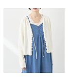 【アースミュージックアンドエコロジー/earth music&ecology】のフリルデザインリボンカーディガン Off White|ID: prp329100004671238 ipo3291000000033769062