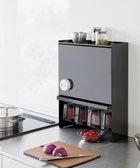 【タワー/tower】の前が開く 隠せる調味料ラック タワー ブラック ブラック|ID: prp329100004671256 ipo3291000000034280939