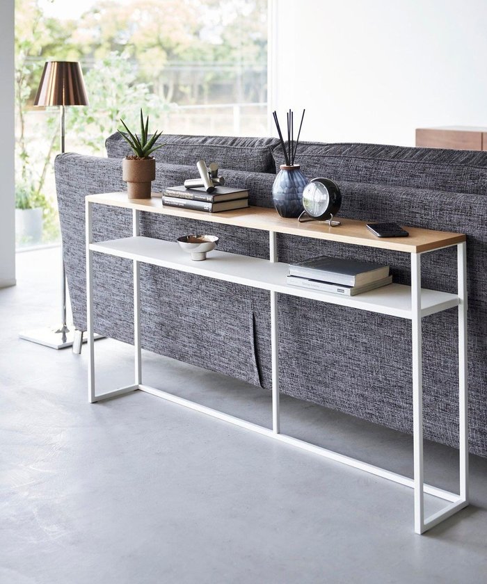 【タワー/tower】のソファー裏コンソールテーブル タワー 棚付き ホワイト インテリア・キッズ・メンズ・レディースファッション・服の通販 founy(ファニー) https://founy.com/ ファッション Fashion レディースファッション Fashion for Women スリム Slim, Slim Fit テーブル Table, Dining Table ワイド Wide, Wide Fit |ID: prp329100004671257 ipo3291000000034280940