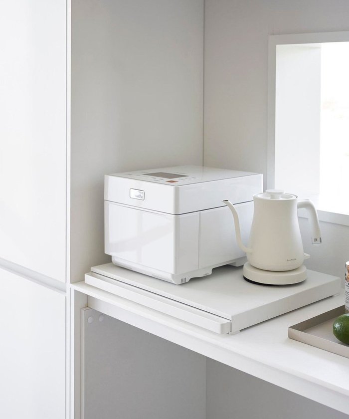 【タワー/tower】のキッチン家電下スライドテーブル タワー ホワイト インテリア・キッズ・メンズ・レディースファッション・服の通販 founy(ファニー) https://founy.com/ ファッション Fashion レディースファッション Fashion for Women テーブル Table, Dining Table |ID: prp329100004671259 ipo3291000000034280947