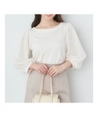 【アースミュージックアンドエコロジー/earth music&ecology】のシアーチェックスリーブプルオーバー Off White|ID: prp329100004671301 ipo3291000000033769244