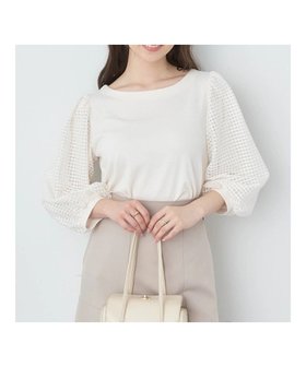 【アースミュージックアンドエコロジー/earth music&ecology】のシアーチェックスリーブプルオーバー 人気、トレンドファッション・服の通販 founy(ファニー) ファッション Fashion レディースファッション Fashion for Women トップス・カットソー Cut & Sew Tops シャツ・ブラウス・オフィスカジュアル Elegant Blouses & Button-Ups ロングTシャツ・Tシャツ Longline T-Shirts & Tees カジュアルプルオーバー・ニットトップス Pullovers & Knit Tops / Casual Pullovers カットソー・ベーシックTシャツ Cut-and-Sewn Tops / Stretch Tees & Basics カットソー Cut and Sewn Top ガーリー Girly, Feminine Style スリーブ Sleeve, Long Sleeve / Short Sleeve フェミニン Feminine, Girly フォルム Silhouette, Form ポケット Pocket, Pocket Detail 夏 Summer 春 Spring S/S・春夏 SS, Spring/Summer, Warm Season |ID:prp329100004671301