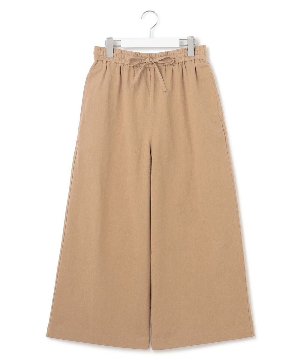 【ジェイプレスヨークストリート/J.PRESS YORK STREET】の【WOMEN】ワンウォッシュリネンコットン ワイドパンツ インテリア・キッズ・メンズ・レディースファッション・服の通販 founy(ファニー) 　ファッション　Fashion　レディースファッション　Fashion for Women　パンツ　Pants & Trousers　春　Spring　サンダル　Sandals, Summer Shoes　ショート　Short, Short Length　スニーカー　Sneakers, Trainers　タンク　Tank Top, Sleeveless Top　ポケット　Pocket, Pocket Detail　リネン　Linen, Linen Fabric　リラックス　Relax, Relaxed Fit　ワイド　Wide, Wide Fit　S/S・春夏　SS, Spring/Summer, Warm Season　夏　Summer　ベージュ系|ID: prp329100004671307 ipo3291000000033769267
