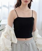 【ウィゴー/WEGO】の【カップ付き】なちゅ盛れカップインショートキャミ ブラック|ID: prp329100004671347 ipo3291000000033769495