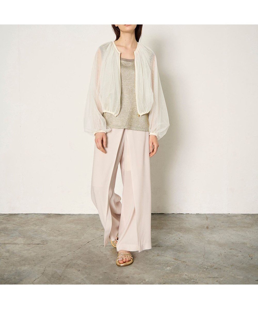 【グレース コンチネンタル/GRACE CONTINENTAL】のギャザーチュールブルゾン 人気、トレンドファッション・服の通販 founy(ファニー) 　ファッション　Fashion　レディースファッション　Fashion for Women　アウター　Coat / Outerwear Collection　レディースジャケット・軽アウター　Jackets　ブルゾンジャケット・スポーティアウター　Blouson Jackets　エアリー　Airy Texture　ギャザー　Gathered, Ruffled　シアー　Sheer, See-Through　ジャケット　Jacket, Outerwear　チュール　Tulip, Tulip Motif　ブルゾン　Blouson, Bomber Jacket　今季　This Season, Current Season　夏　Summer　春　Spring　S/S・春夏　SS, Spring/Summer, Warm Season　 other-1|ID: prp329100004671378 ipo3291000000033769628